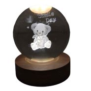 چراغ خواب مدل گوی کریستال