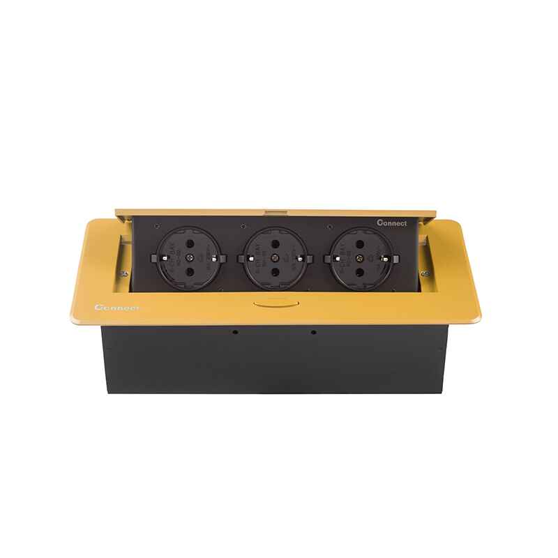 پریز توکار کابینتی کانکت مدل M200 طلایی پریز توکار کابینتی کانکت مدل M200 رنگ طلایی