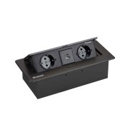 پریز توکار کابینتی کانکت مدل M201 رنگ مشکی