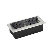 پریز توکار کابینتی کانکت مدل M202 رنگ سیلور