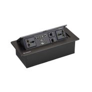 پریز توکار کابینتی کانکت مدل M202 رنگ مشکی